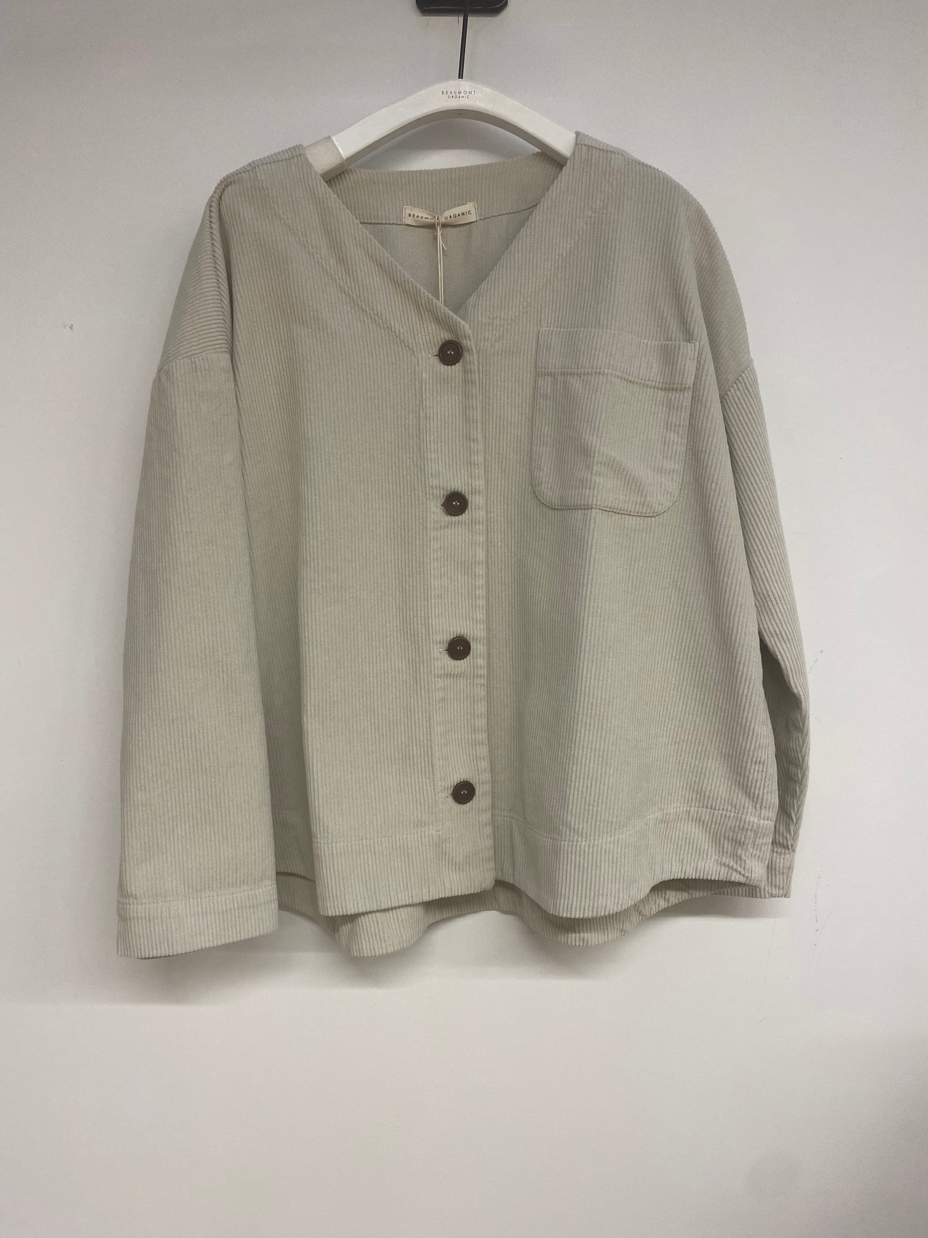 Acer Organic Cotton Cord Top in Stone