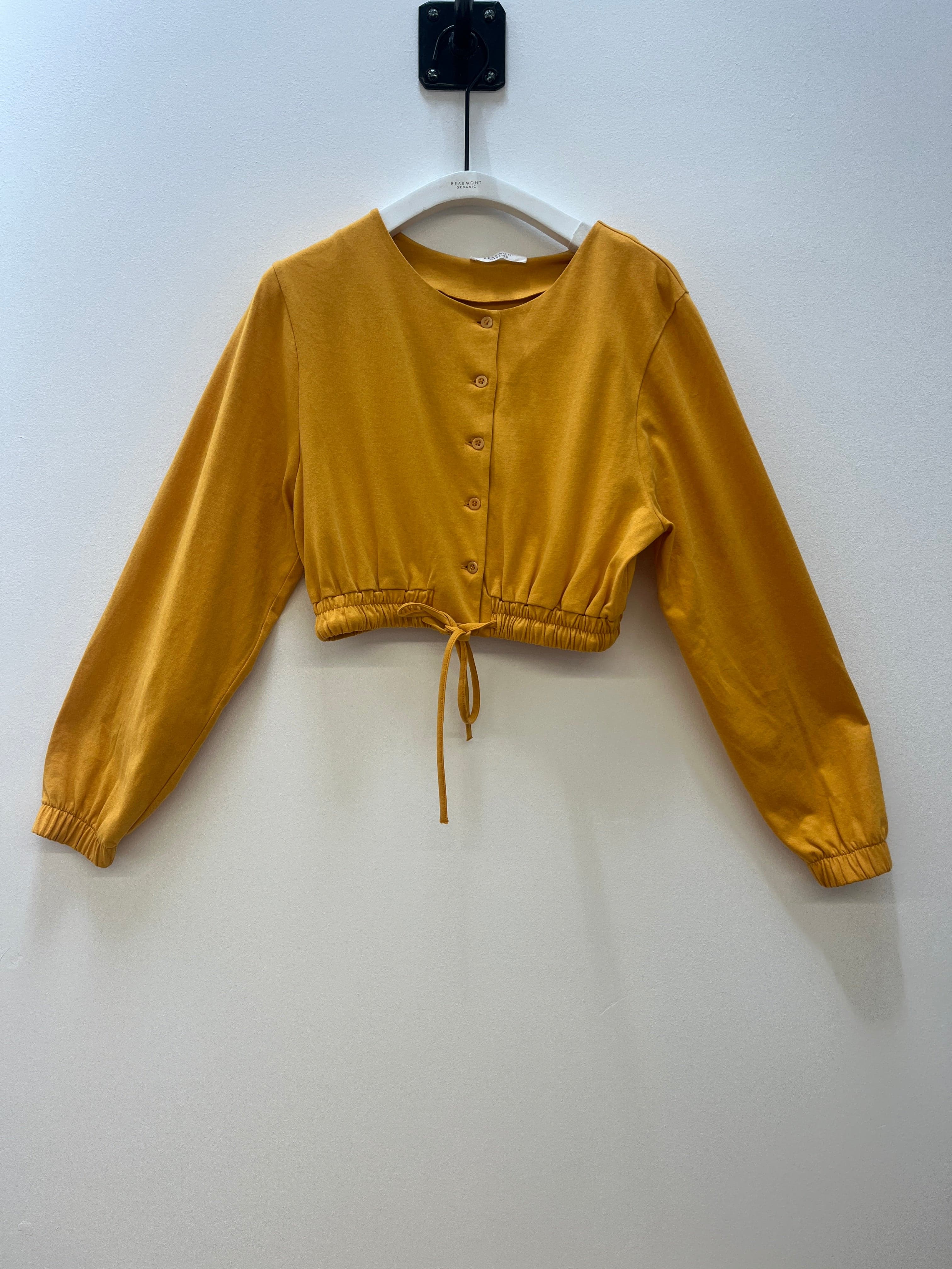 Tiva Organic Cotton Jersey Top in Ochre S Preloved