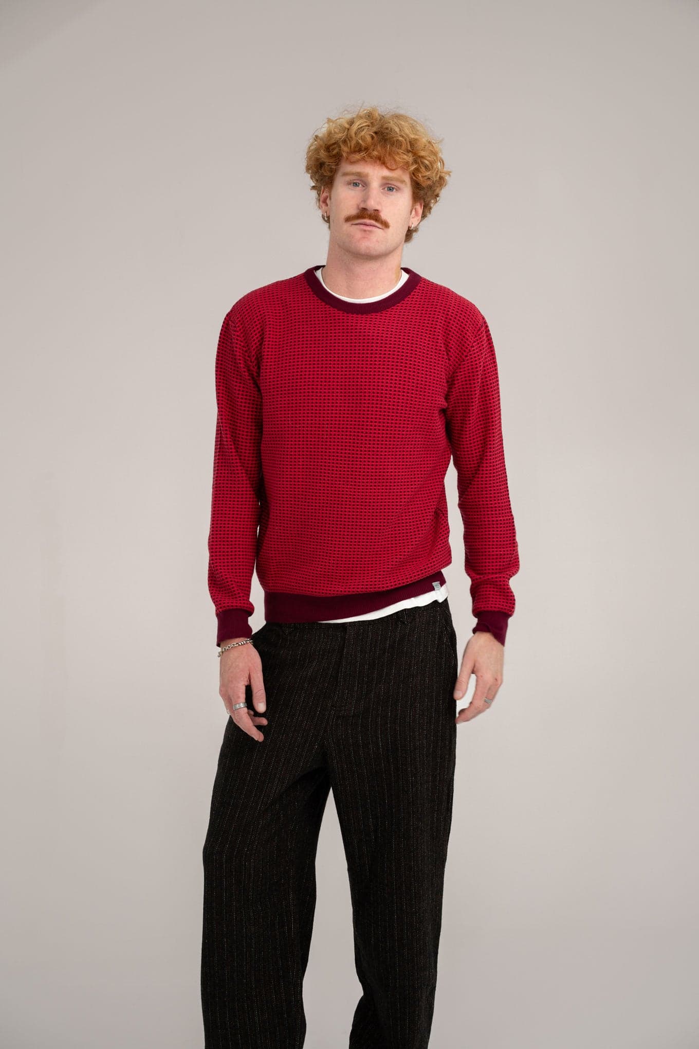 HASAN  - Organic Cotton Jumper Wine