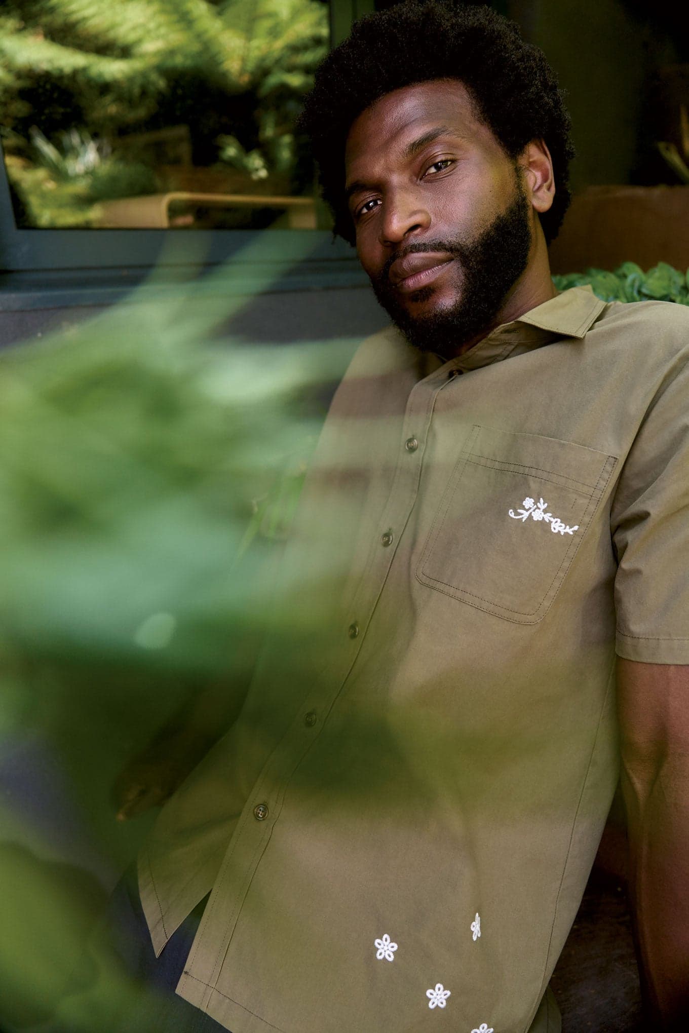 LOYLE Organic Cotton Shirt - Olive