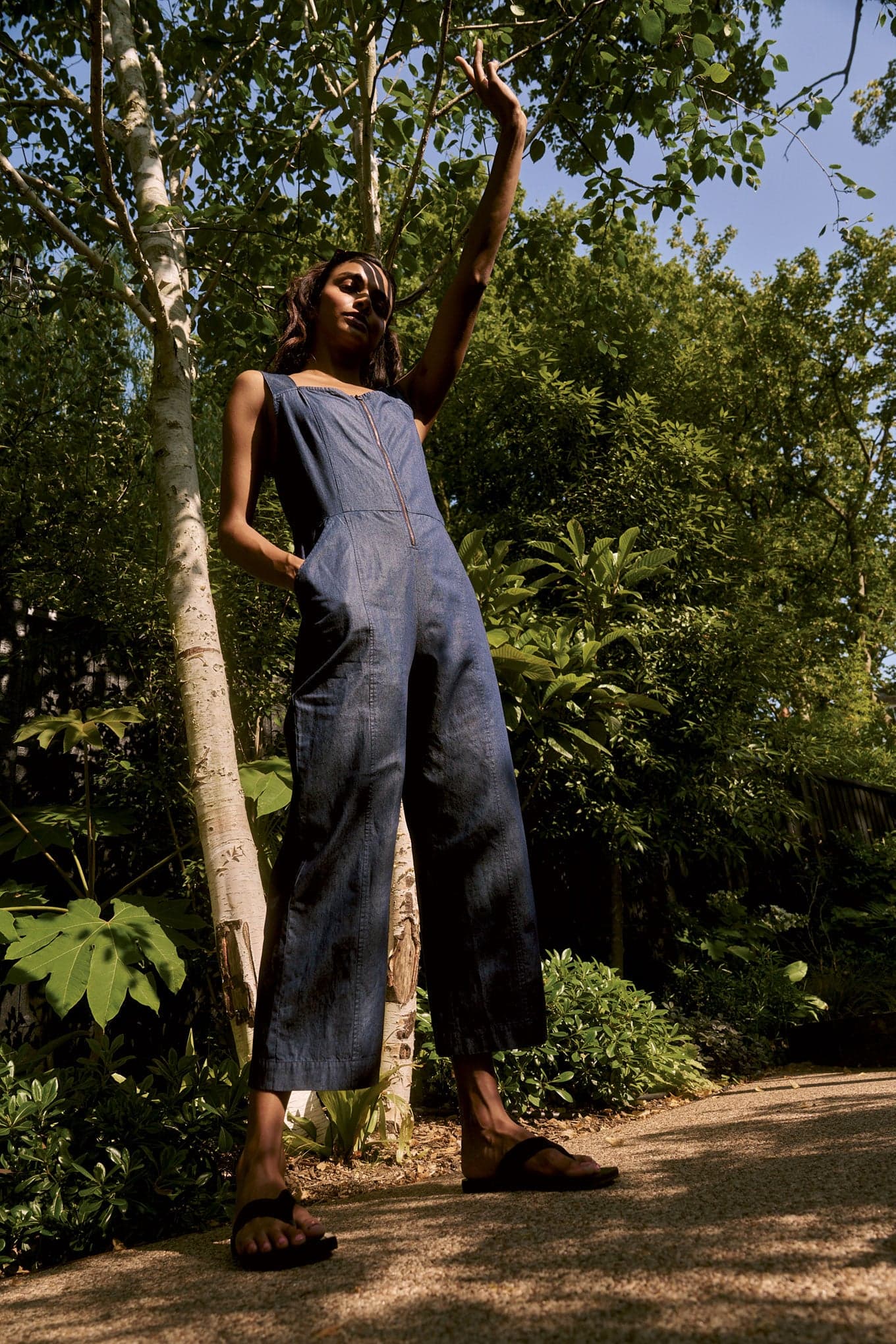 DAY Organic Cotton Jumpsuit - midwash