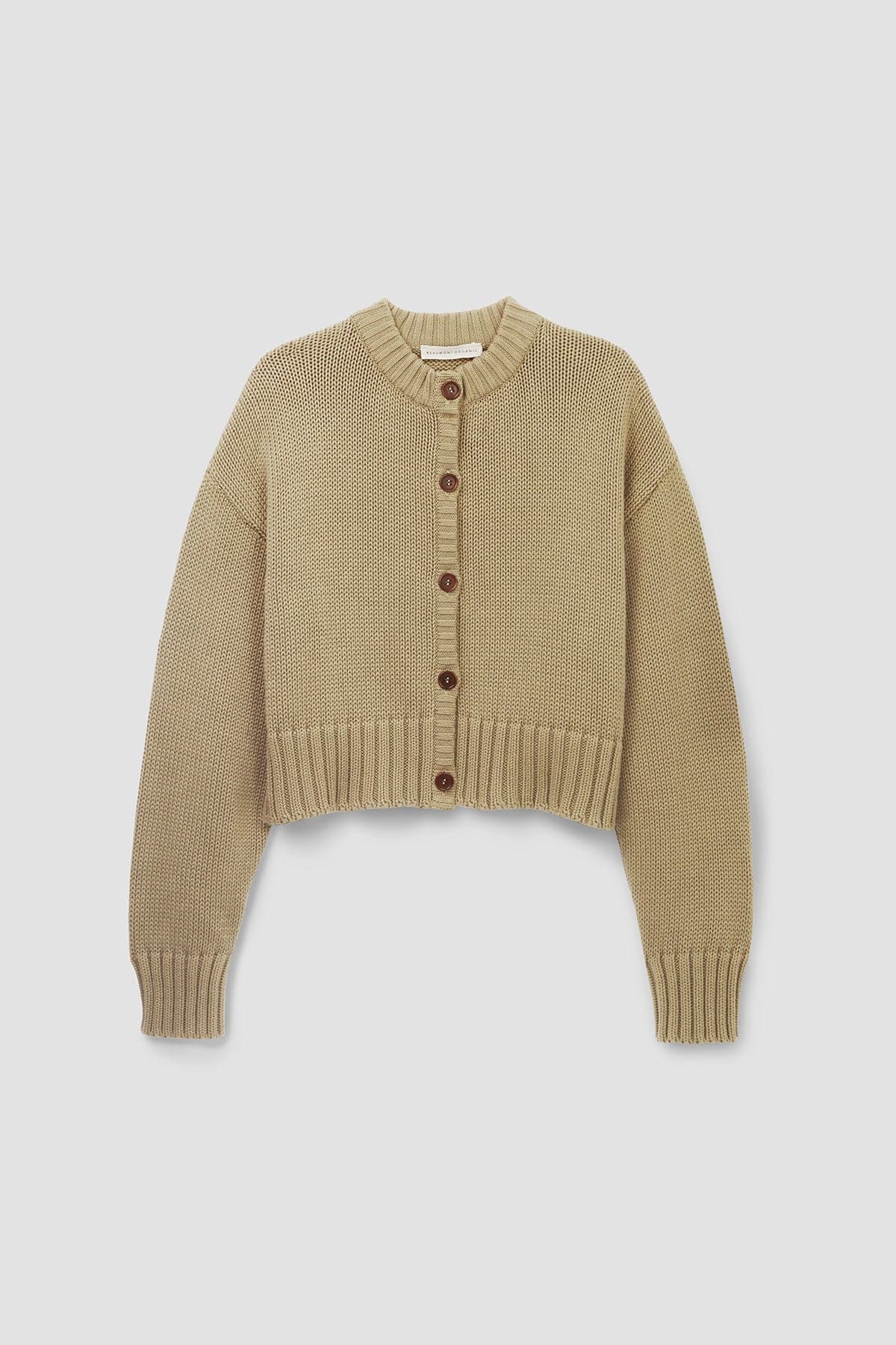 Sugi Organic Cotton Cardigan in Taupe